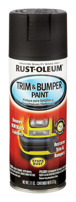 Rust-Oleum Automotive Matte Black Trim & Bumper Spray Paint 11 oz