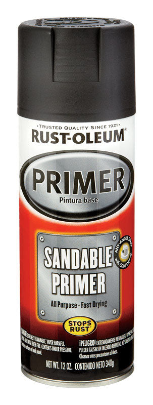 Rust-Oleum Automotive Flat Black Automotive Sandable Primer Spray 12 oz