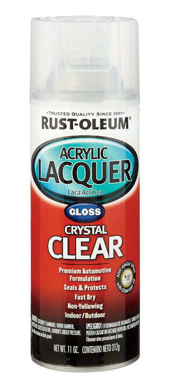 Rust-Oleum Automotive Lacquer Gloss Clear Automotive Acrylic Lacquer Spray 12 oz