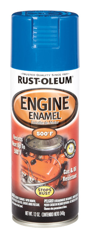 Rust-Oleum Automotive Smooth Ford Blue Engine Enamel Spray 12 oz - PACK OF 6